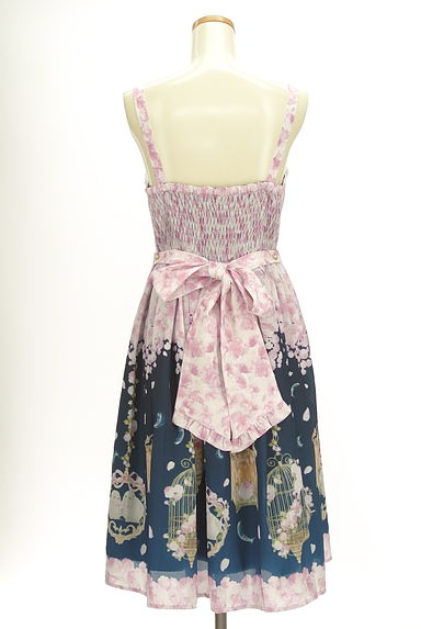 axes femme（アクシーズファム）の古着「ロマンティック膝下シフォンキャミワンピース（キャミワンピース）」大画像２へ