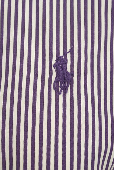 Ralph Lauren（ラルフローレン）の古着「ワンポイント刺繍ストライプシャツ（カジュアルシャツ）」大画像４へ