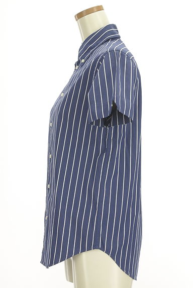 Ralph Lauren（ラルフローレン）の古着「ワンポイントストライプシャツ（カジュアルシャツ）」大画像３へ