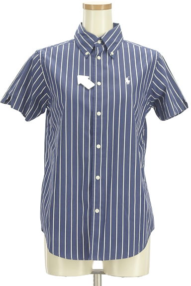 Ralph Lauren（ラルフローレン）の古着「ワンポイントストライプシャツ（カジュアルシャツ）」大画像４へ