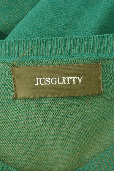 JUSGLITTY（ジャスグリッティー）の古着「ゴールドボタンニットカーディガン（カーディガン・ボレロ）」大画像６へ