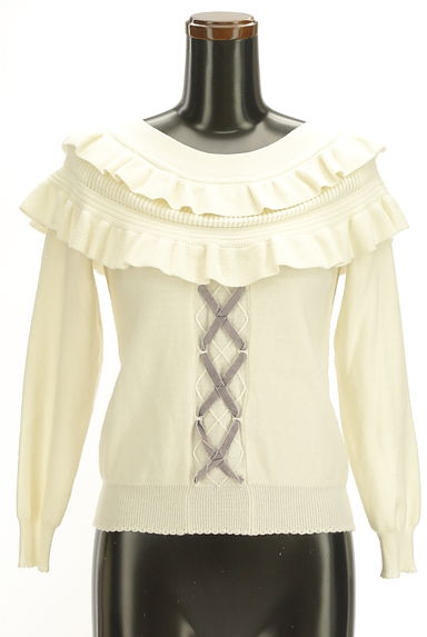 axes femme（アクシーズファム）の古着「ティアードフリルニットトップス（ニット）」大画像１へ