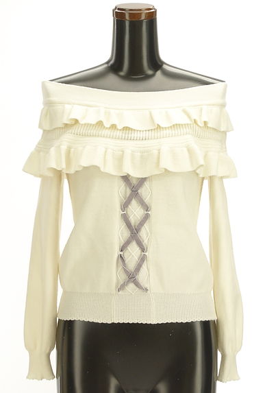 axes femme（アクシーズファム）の古着「ティアードフリルニットトップス（ニット）」大画像４へ