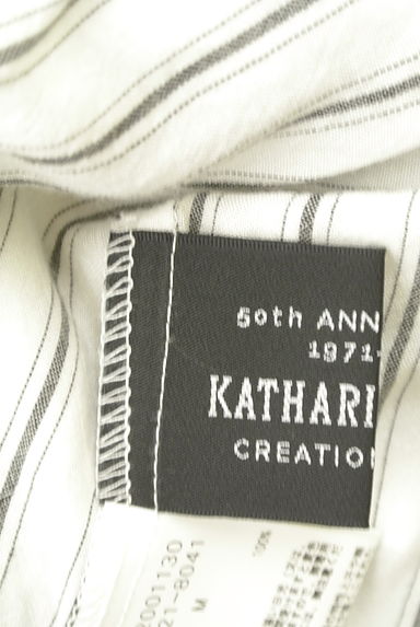 KATHARINE ROSS（キャサリンロス）の古着「キーネックストライプカットソー（カットソー・プルオーバー）」大画像６へ