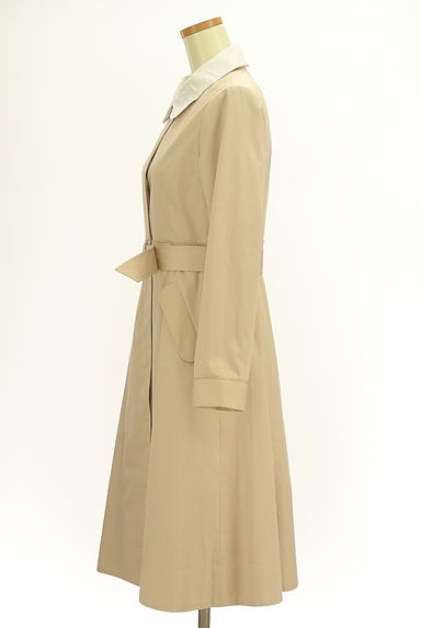LAISSE PASSE（レッセパッセ）の古着「フラワー刺繍付け襟ロングコート（コート）」大画像３へ