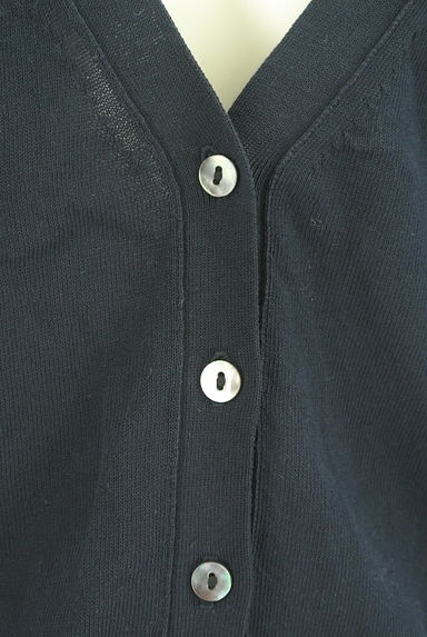 TOMORROWLAND（トゥモローランド）の古着「Vネック薄手半袖ニットカーディガン（カーディガン・ボレロ）」大画像４へ