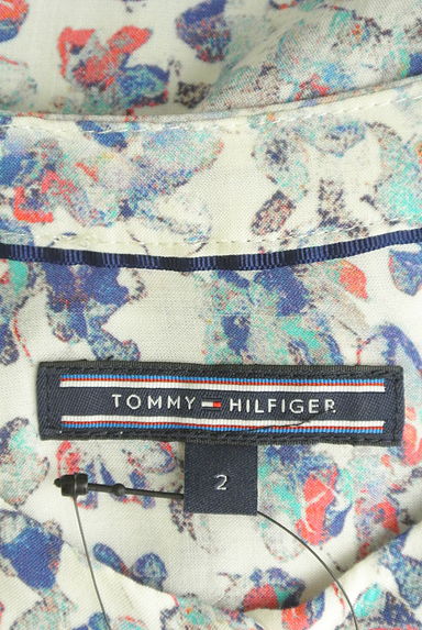TOMMY HILFIGER（トミーヒルフィガー）の古着「ラウンドヘム花柄ブラウス（ブラウス）」大画像６へ