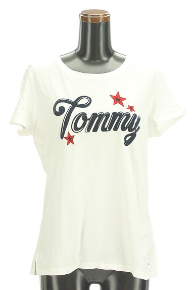 TOMMY HILFIGER（トミーヒルフィガー）の古着「フロッキーロゴTシャツ（Ｔシャツ）」大画像１へ