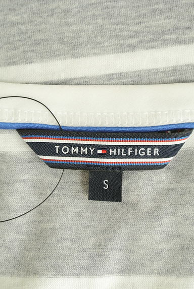 TOMMY HILFIGER（トミーヒルフィガー）の古着「裾シフォンレイヤード風ボーダーカットソー（カットソー・プルオーバー）」大画像６へ
