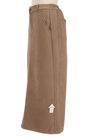 Melan Cleuge（メランクルージュ）の古着「ミモレ丈スウェードタイトスカート（ロングスカート・マキシスカート）」大画像４へ