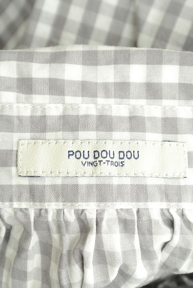 POU DOU DOU（プードゥドゥ）の古着「ギンガムチェック柄ワンポイントブラウス（ブラウス）」大画像６へ