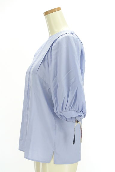 BLUE LABEL CRESTBRIDGE（ブルーレーベル・クレストブリッジ）の古着「ボリューム五分袖ピンタックカットソー（カットソー・プルオーバー）」大画像３へ