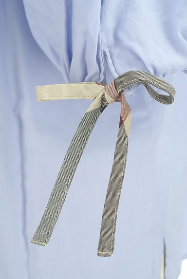 BLUE LABEL CRESTBRIDGE（ブルーレーベル・クレストブリッジ）の古着「ボリューム五分袖ピンタックカットソー（カットソー・プルオーバー）」大画像５へ