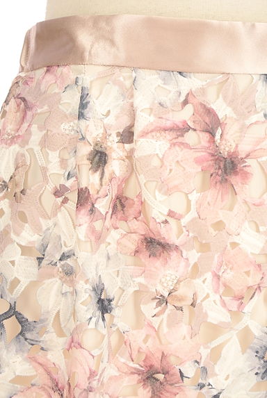 Debut de Fiore by LAISSE PASSE（デビュー・ド・フィオレ）の古着「花柄刺繍レースミディスカート（スカート）」大画像４へ