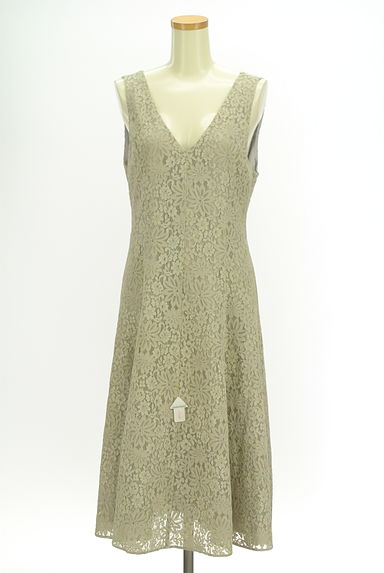 PROPORTION BODY DRESSING（プロポーションボディ ドレッシング）の古着「総レースミモレ丈フレアワンピース（キャミワンピース）」大画像４へ