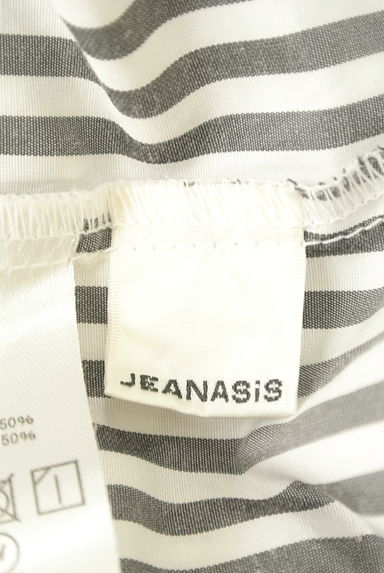 JEANASiS（ジーナシス）の古着「ベルト付きフレア七分袖ストライプカットソー（カットソー・プルオーバー）」大画像６へ