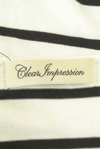 CLEAR IMPRESSION（クリアインプレッション）の古着「フレアスリーブボーダーカットソー（カットソー・プルオーバー）」大画像６へ