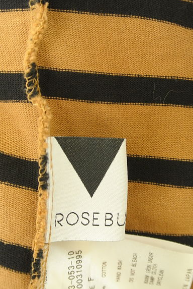 ROSE BUD（ローズバッド）の古着「後ろVネックラウンドヘムボーダーカットソー（カットソー・プルオーバー）」大画像６へ