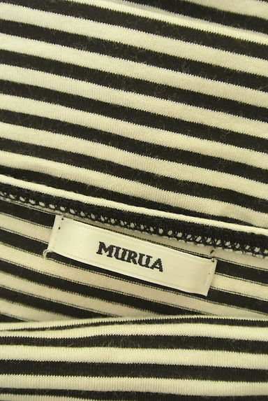 MURUA（ムルーア）の古着「ロールカラーボーダーカットソー（カットソー・プルオーバー）」大画像６へ