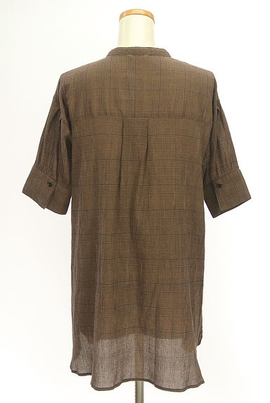 SM2（サマンサモスモス）の古着「バンドカラーシアーチェックシャツ（カジュアルシャツ）」大画像２へ