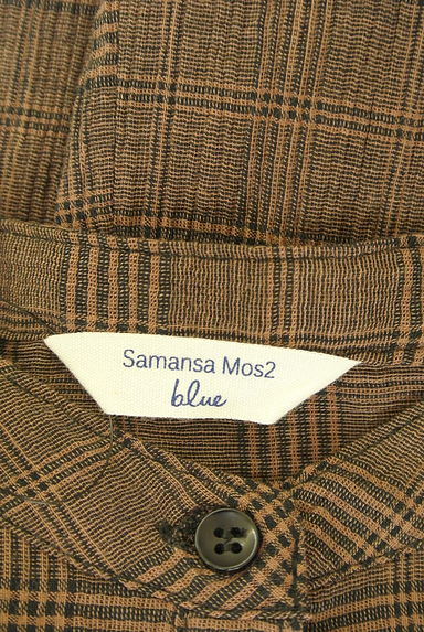 SM2（サマンサモスモス）の古着「バンドカラーシアーチェックシャツ（カジュアルシャツ）」大画像６へ