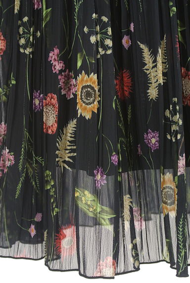KATHARINE ROSS（キャサリンロス）の古着「花柄シアープリーツロングスカート（ロングスカート・マキシスカート）」大画像５へ