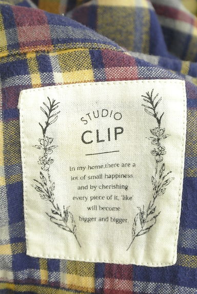 studio CLIP（スタディオクリップ）の古着「膝下丈チェック柄フランネルシャツワンピース（ワンピース・チュニック）」大画像６へ