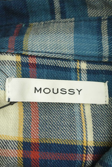 MOUSSY（マウジー）の古着「チェック柄シャツ膝上ワンピース（カジュアルシャツ）」大画像６へ