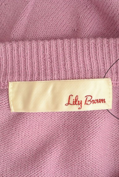 Lily Brown（リリーブラウン）の古着「タッセル付きシフォンリボン五分袖ニット（ニット）」大画像６へ
