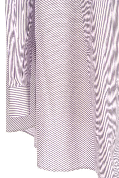 L'EQUIPE（レキップ）の古着「フレアストライプシャツ（カジュアルシャツ）」大画像５へ