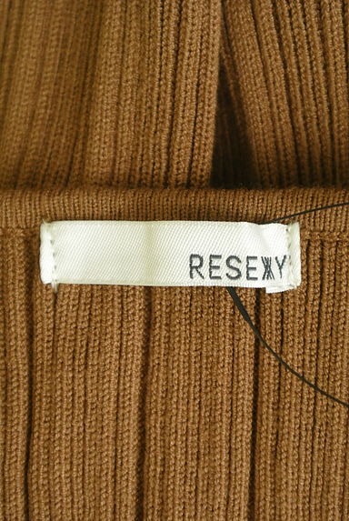 RESEXXY（リゼクシー）の古着「ベルト付き裾シフォンロングニットワンピース（ワンピース・チュニック）」大画像６へ
