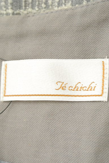 Te chichi（テチチ）の古着「ラメチェック柄膝上ジャンパースカート（キャミワンピース）」大画像６へ
