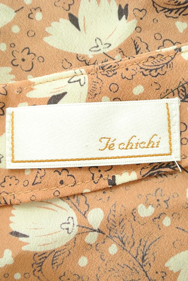 Te chichi（テチチ）の古着「ウエストリボン花柄膝上ワンピース（ワンピース・チュニック）」大画像６へ