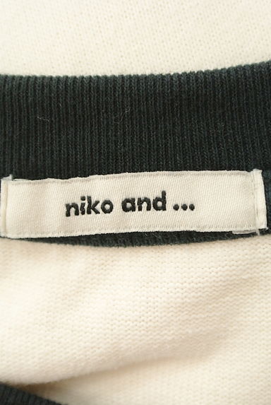 niko and...（ニコ アンド）の古着「バイカラーロゴスウェットトップス（スウェット・パーカー）」大画像６へ