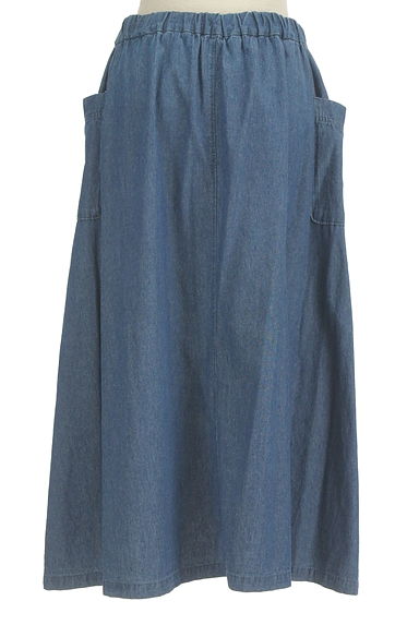 SM2（サマンサモスモス）の古着「ミモレ丈フィッシュテールデニム風スカート（ロングスカート・マキシスカート）」大画像２へ