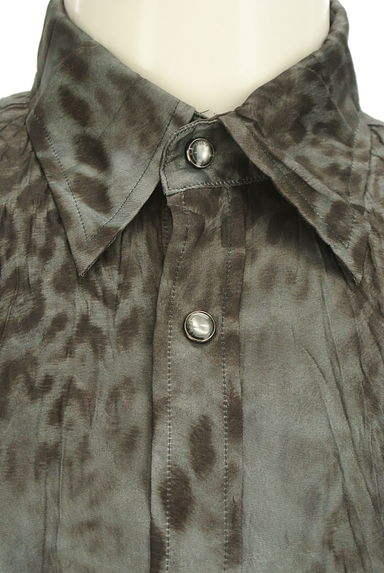 5351 POUR LES HOMMES（５３５１プール・オム）の古着「レオパード柄シワ加工シャツ（カジュアルシャツ）」大画像４へ
