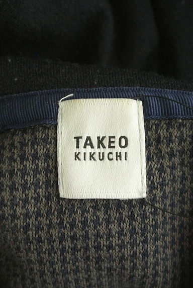TAKEO KIKUCHI（タケオキクチ）の古着「収納フード付きジップアップニットパーカー（スウェット・パーカー）」大画像６へ