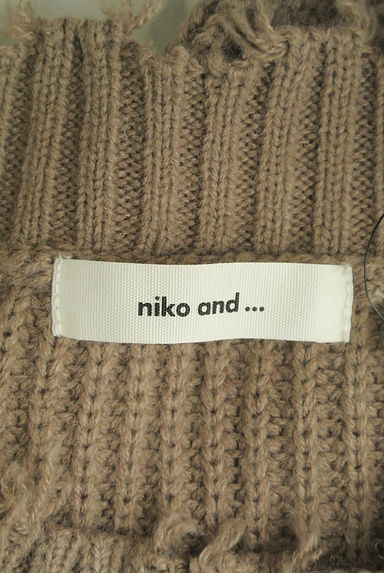 niko and...（ニコ アンド）の古着「レイヤード風ドッキングニット（ニット）」大画像６へ
