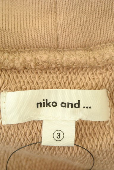 niko and...（ニコ アンド）の古着「ボリュームハイネックロングスウェット（スウェット・パーカー）」大画像６へ