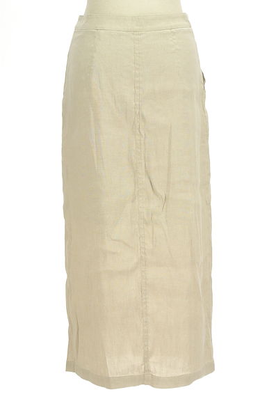 SLOBE IENA（スローブイエナ）の古着「麻混ベイカーロングタイトスカート（ロングスカート・マキシスカート）」大画像２へ