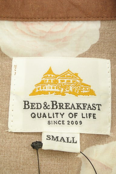 bed&breakfast（ベッドアンドブレックファスト）の古着「ベルト付きレトロ花柄ロングシャツワンピース（ワンピース・チュニック）」大画像６へ