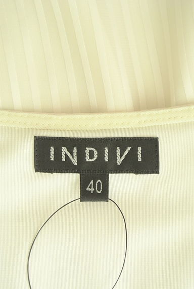 INDIVI（インディヴィ）の古着「ストライプシアーブラウス（カットソー・プルオーバー）」大画像６へ