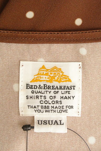 bed&breakfast（ベッドアンドブレックファスト）の古着「ノーカラードットブラウス（ブラウス）」大画像６へ