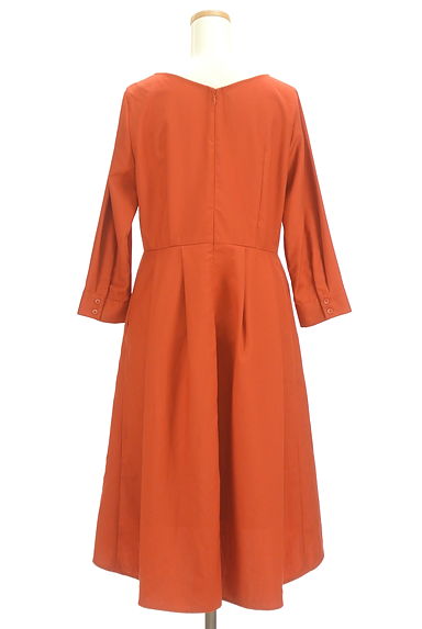UNITED ARROWS（ユナイテッドアローズ）の古着「８分袖膝丈フレアワンピース（ワンピース・チュニック）」大画像２へ