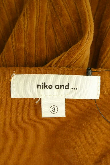 niko and...（ニコ アンド）の古着「リボンベルト付きコーデュロイミモレワンピース（ワンピース・チュニック）」大画像６へ