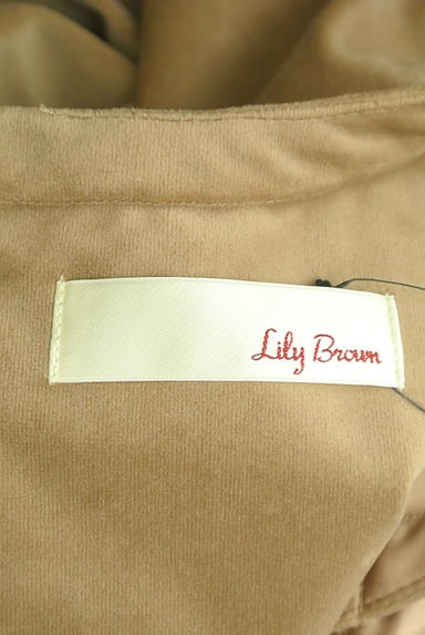 Lily Brown（リリーブラウン）の古着「８分袖ベロア風膝上ワンピース（ワンピース・チュニック）」大画像６へ