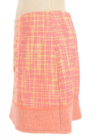 MERCURYDUO（マーキュリーデュオ）の古着「花刺繍×チェック柄ミニスカート（ミニスカート）」大画像３へ