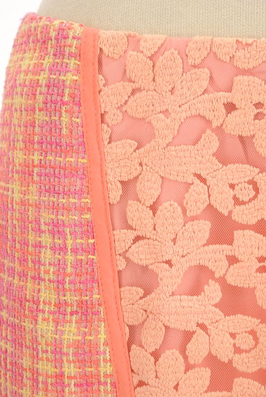 MERCURYDUO（マーキュリーデュオ）の古着「花刺繍×チェック柄ミニスカート（ミニスカート）」大画像４へ