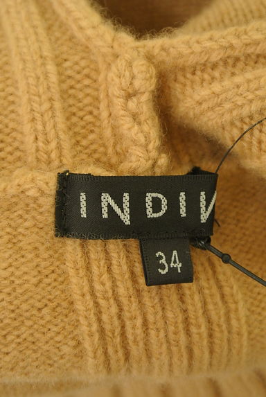 INDIVI（インディヴィ）の古着「カシミヤ混モックネックニットプルオ―バー（セーター）」大画像６へ