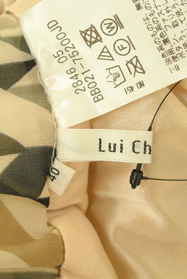 LUI CHANTANT（ルイシャンタン）の古着「総柄プリーツシフォンロングスカート（ロングスカート・マキシスカート）」大画像６へ